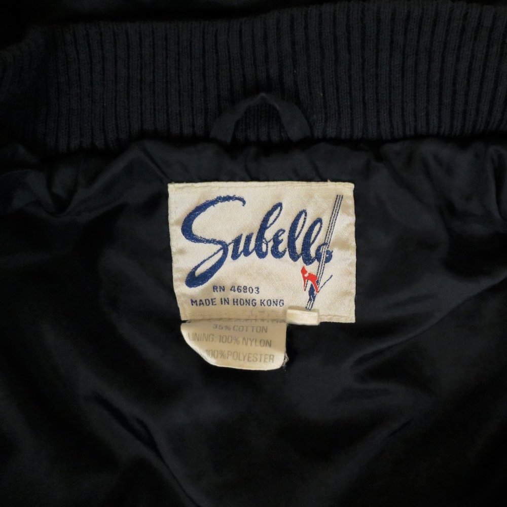 Vintage Subello Blue White Red Winter Ski Jacket M - Picture 3 of 3